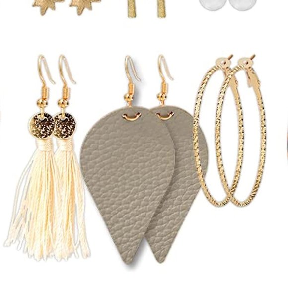 New 12 Pairs earrings plus FREE SUNGLASSES - Picture 3 of 5